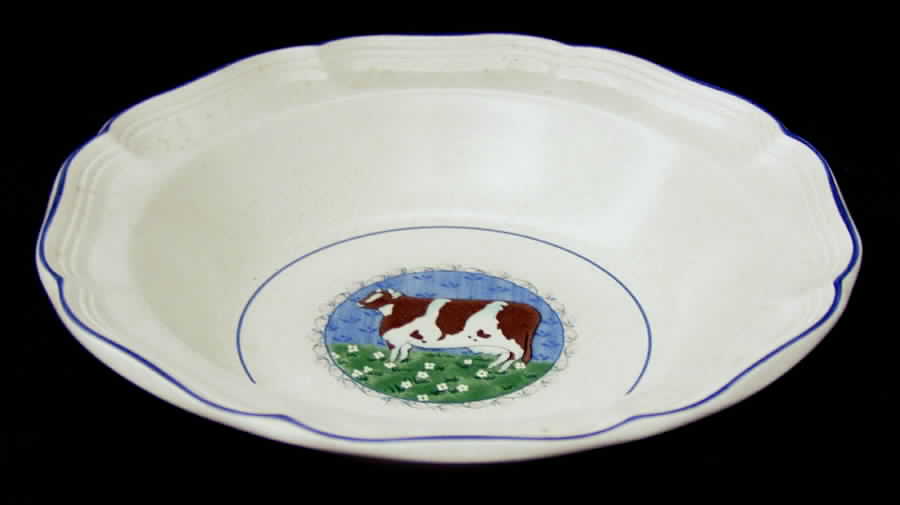 Calico Circle 9" Round Vegetable Bowl by Mikasa-1