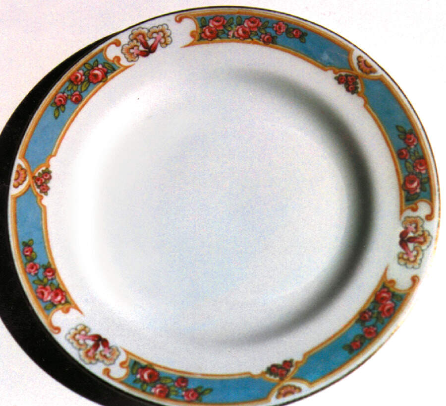 1246-X Blue Rim Soup Bowl by Myott Staffordshire-1