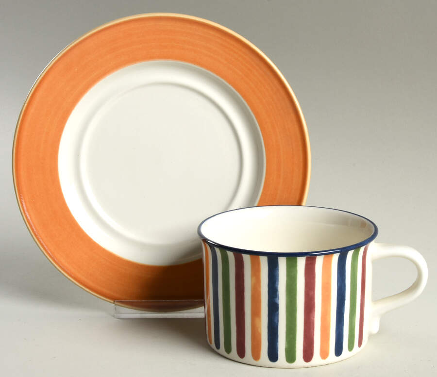 Harmony Yellow Jumbo Cup & Saucer Set by Mikasa-1