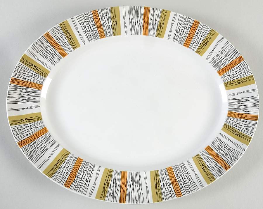 Sienna 15" Oval Serving Platter by W R Midwinter Ltd-1