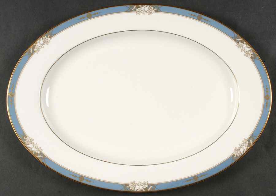 Comtesse 15" Oval Serving Platter by Mikasa-1