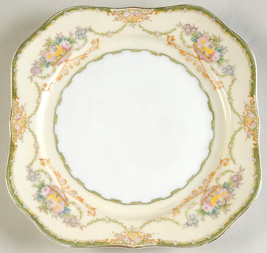 Cavalier Square Salad Plate by Meito-1