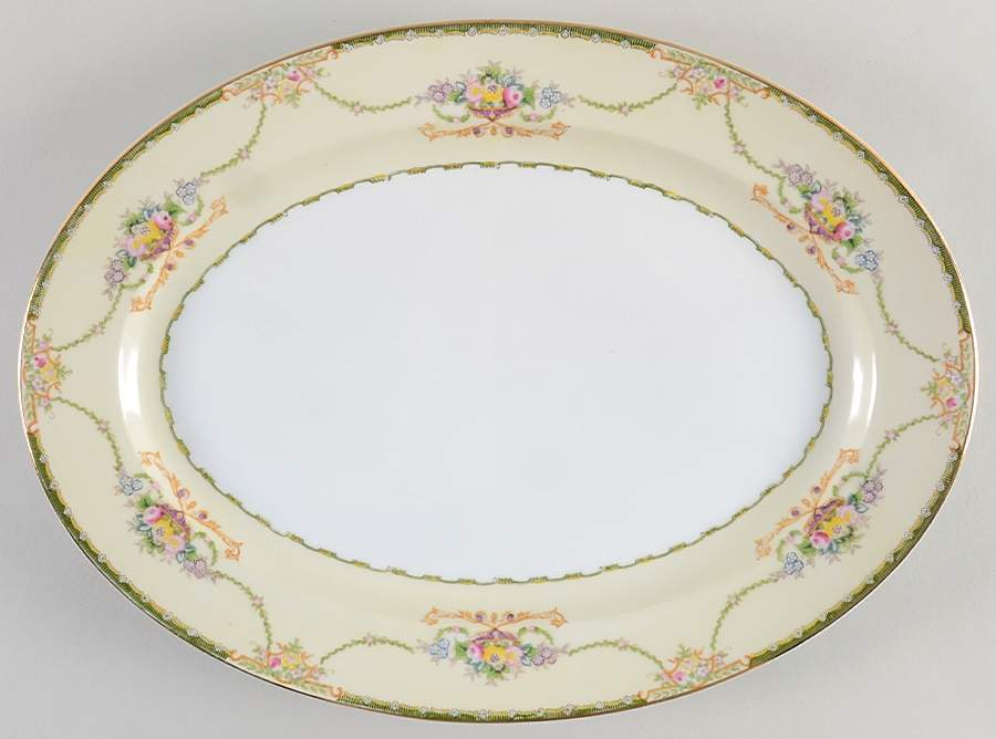 Cavalier 16" Oval Serving Platter by Meito-1