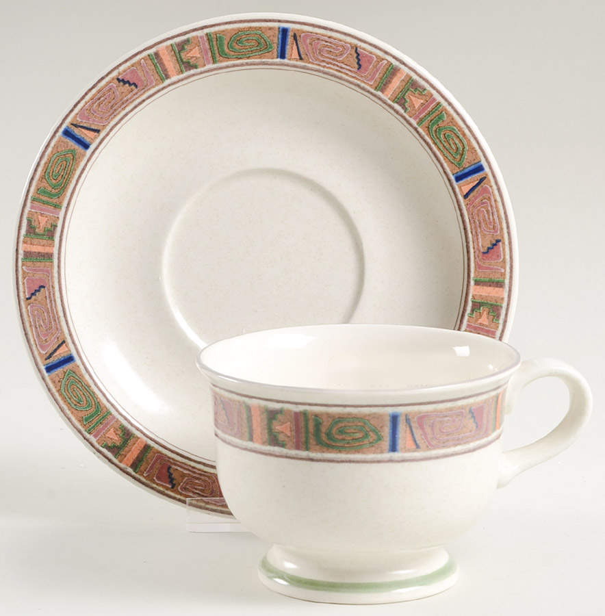 La Mesa Footed Cup & Saucer Set by Mikasa-1