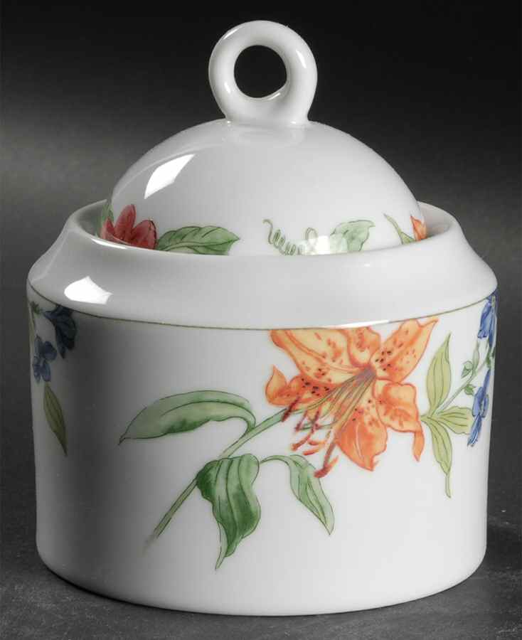 Estate Garden Sugar Bowl & Lid by Mikasa-1