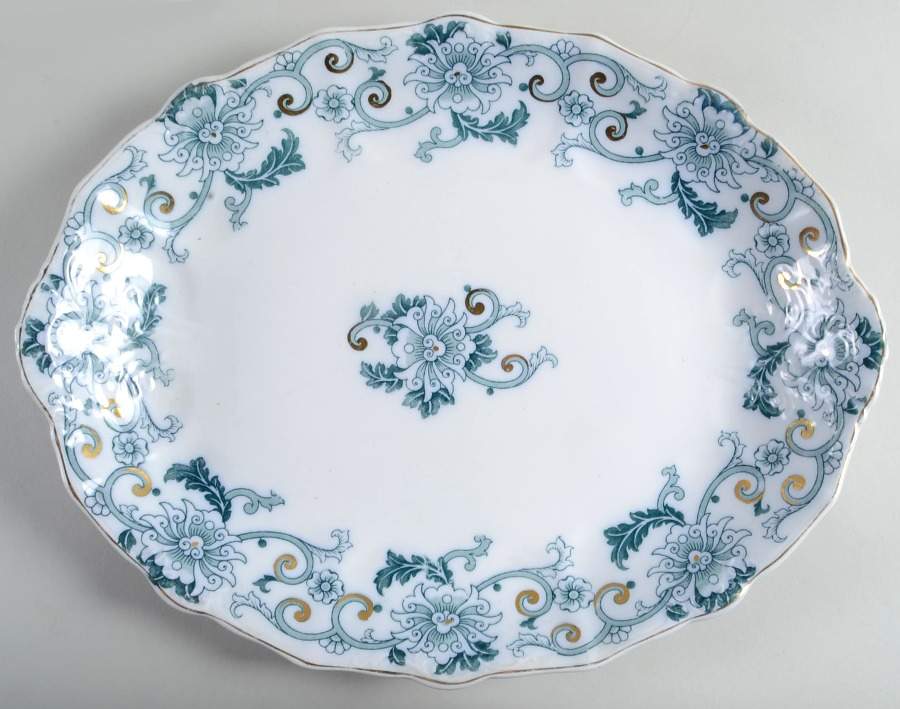 Coniston 16" Oval Serving Platter by J & G Meakin-1