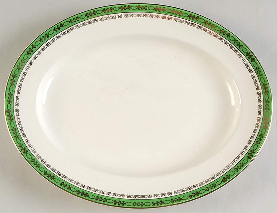 Kingsdale 11" Oval Serving Platter by Alfred Meakin-1
