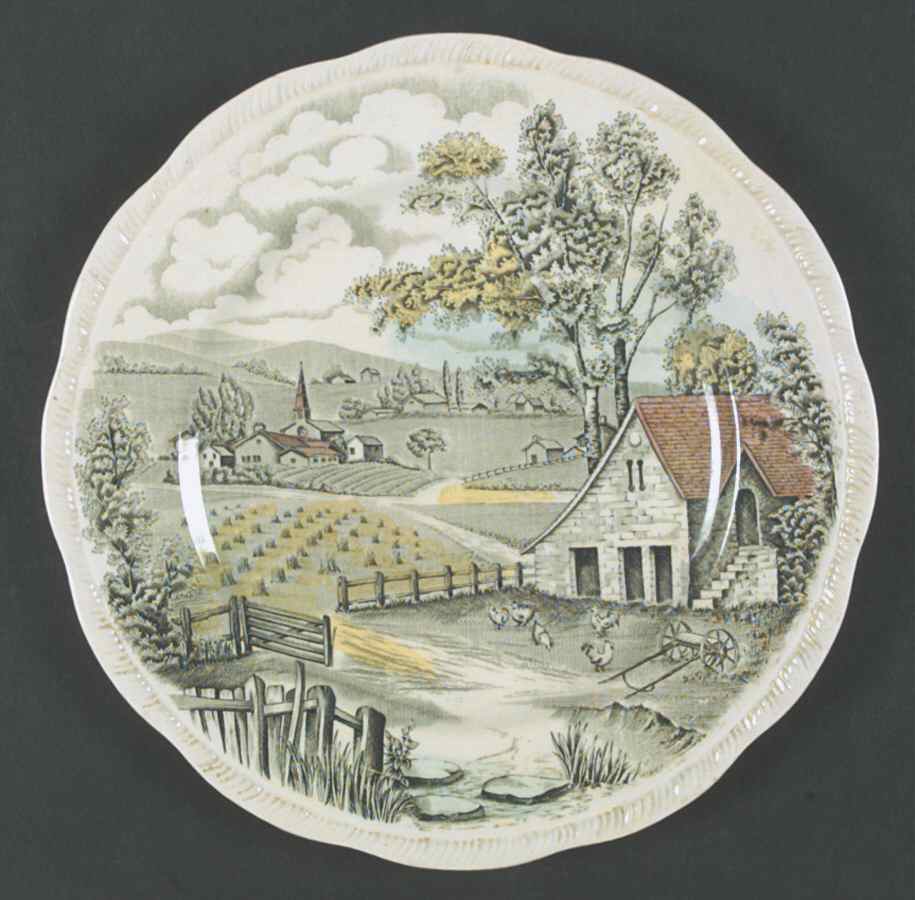 Home Pastures Dinner Plate by Alfred Meakin-1
