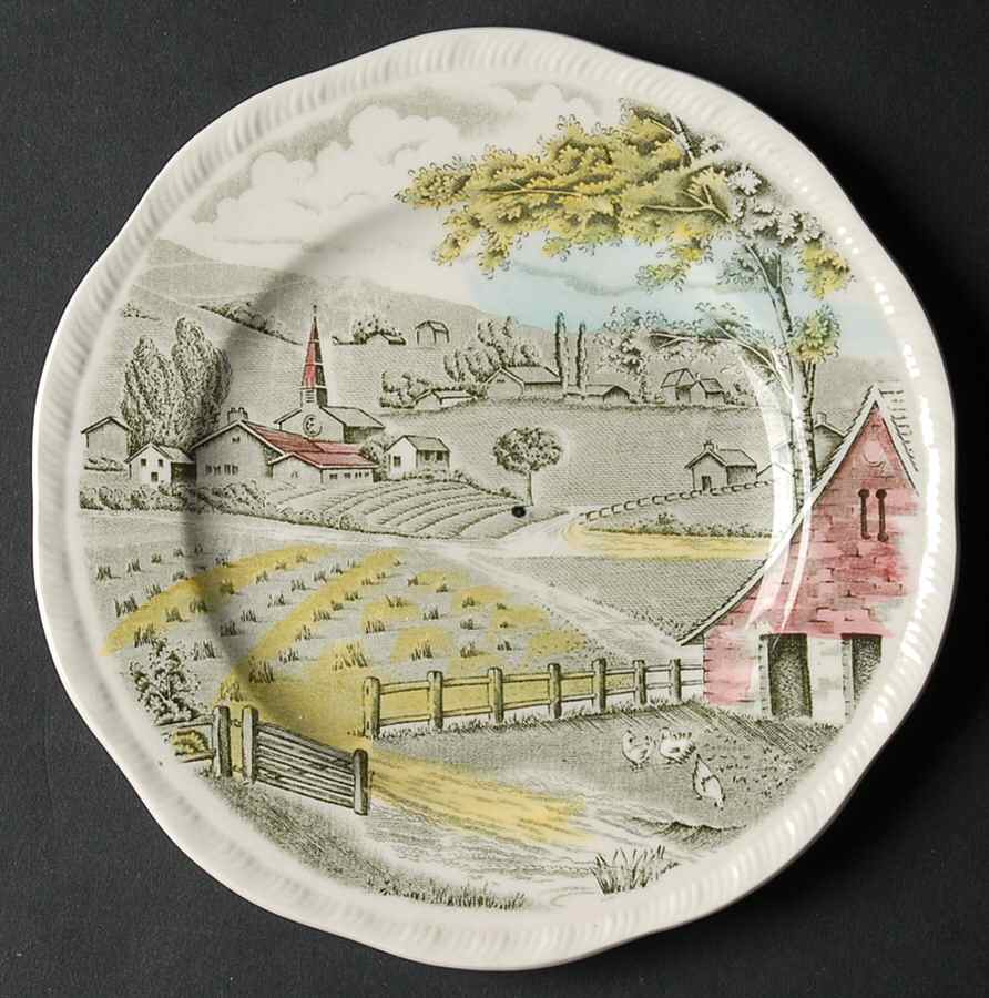 Home Pastures Bread & Butter Plate by Alfred Meakin-1