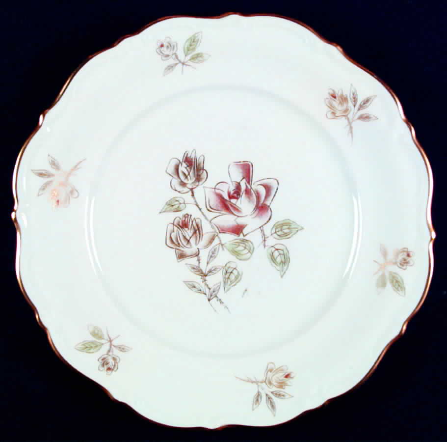 Bridal Rose Dinner Plate by Margarete-1