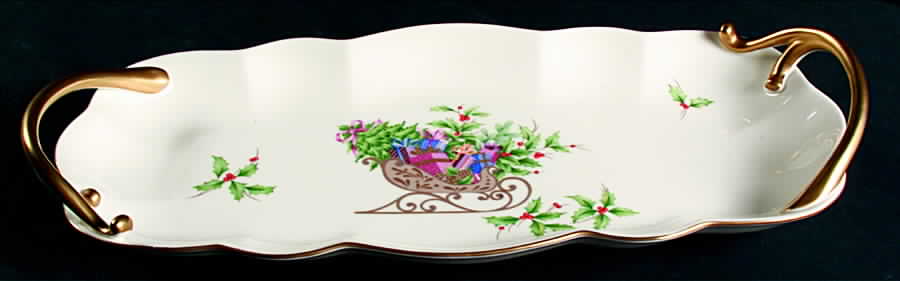 Christmas Spirit Large Sandwich Tray by Mikasa-1