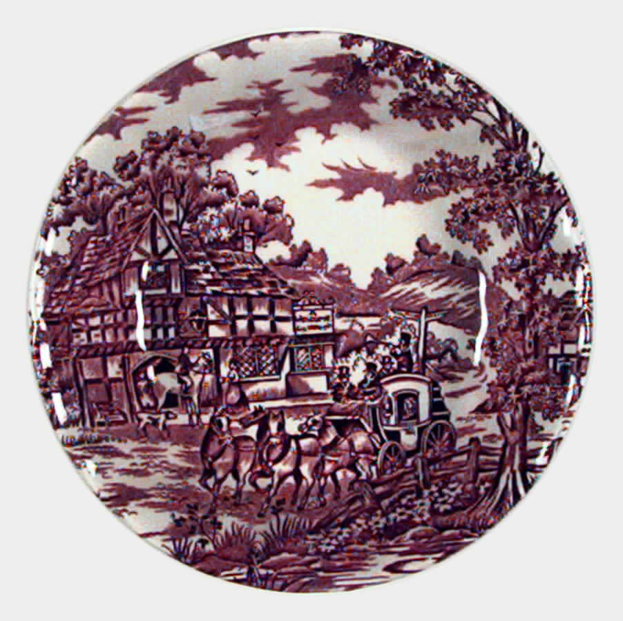 Coaching Days Brown Fruit/Dessert (Sauce) Bowl by Myott Staffordshire-1
