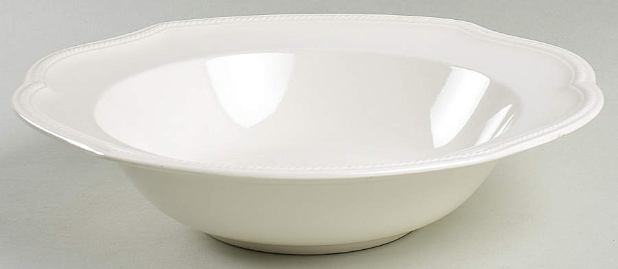 Newport White 10" Round Vegetable Bowl by Mikasa-1