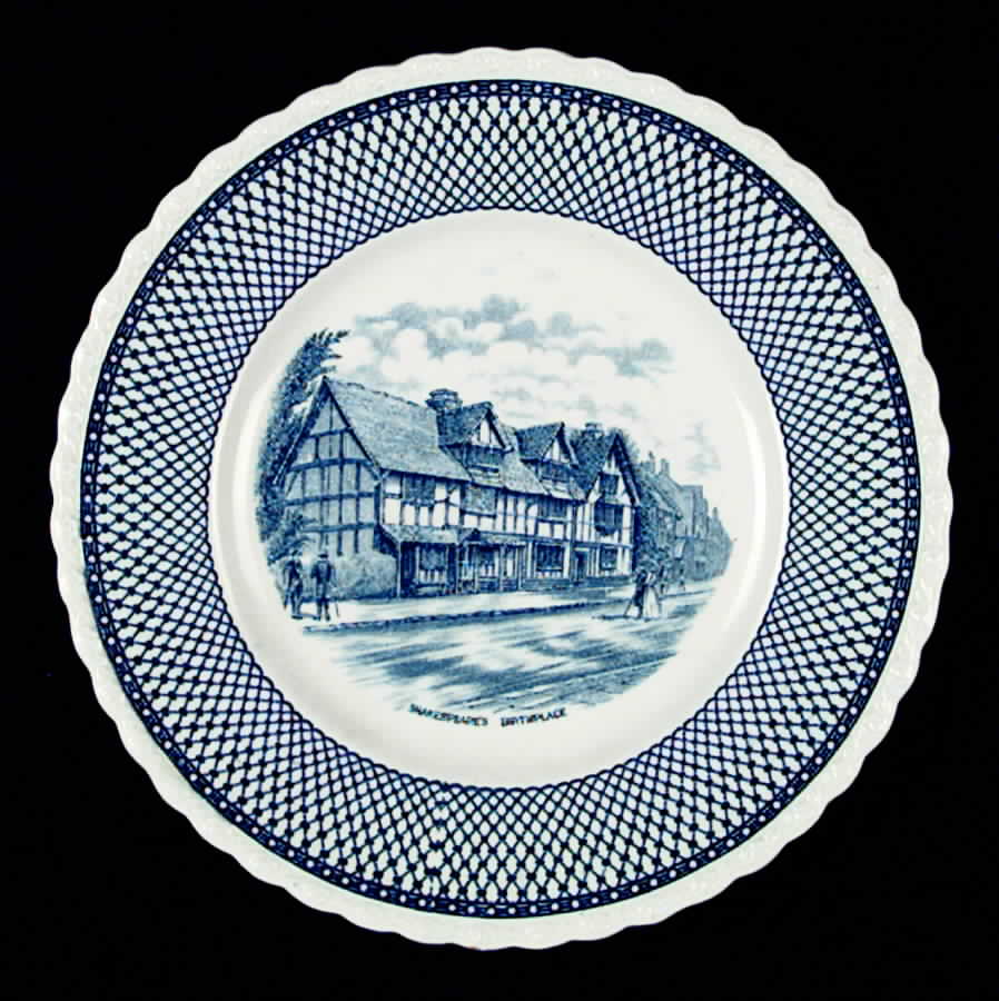 Shakespeare Land Luncheon Plate by Myott Staffordshire-1