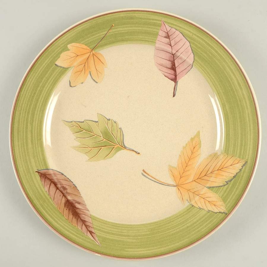 Leaf Lyric 12" Chop Plate (Round Platter) by Mikasa-1