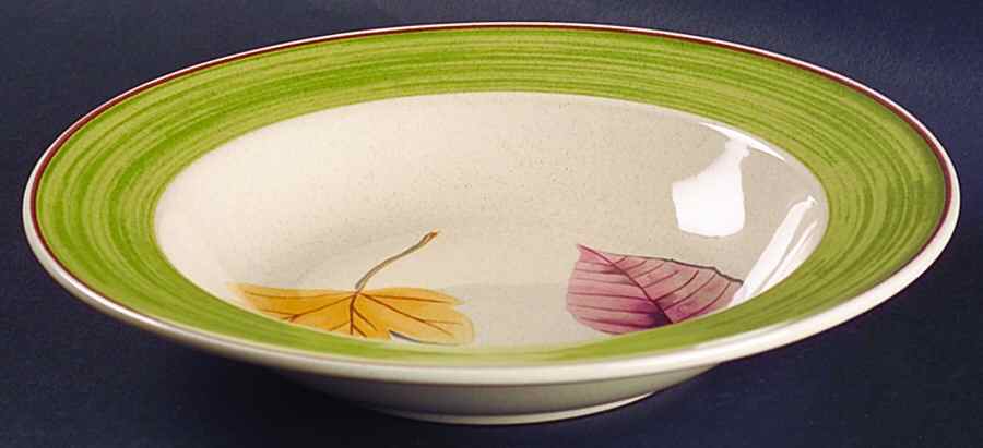 Leaf Lyric Large Rim Soup Bowl by Mikasa-1