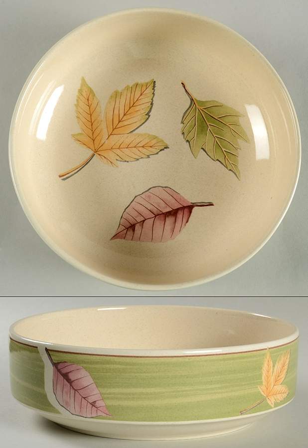 Leaf Lyric 8" Round Vegetable Bowl by Mikasa-1