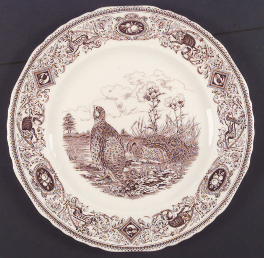 Game Birds Dinner Plate by Mason's-1