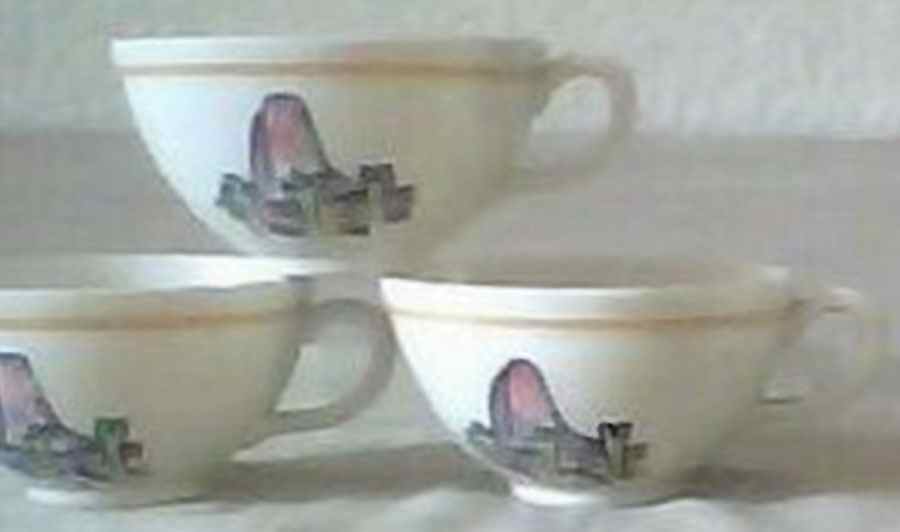 Native American Series Footed Cup by Metlox - Poppytrail - Vernon-1