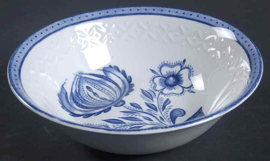 Homespun Coupe Cereal Bowl by Alfred Meakin-1