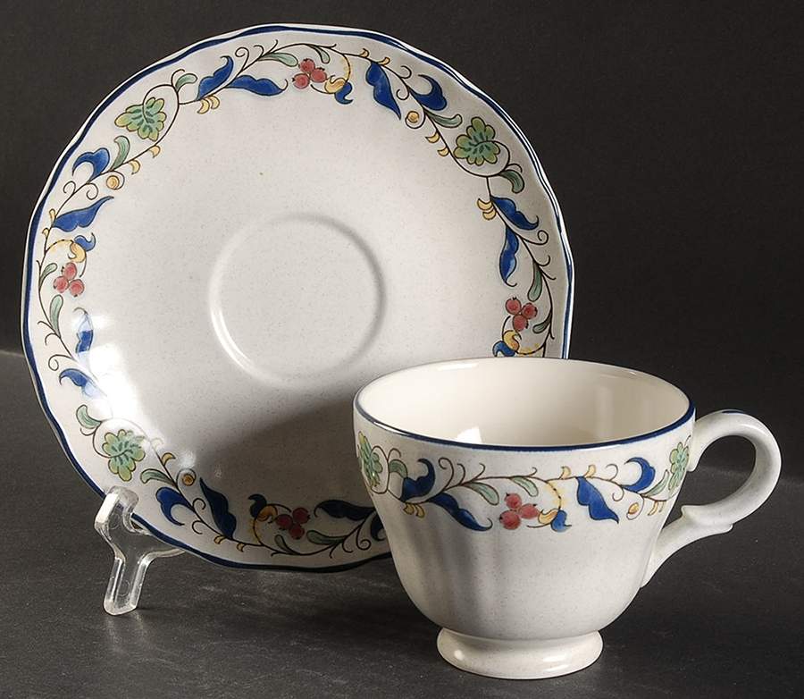 Windemere Footed Cup & Saucer Set by Mikasa-1