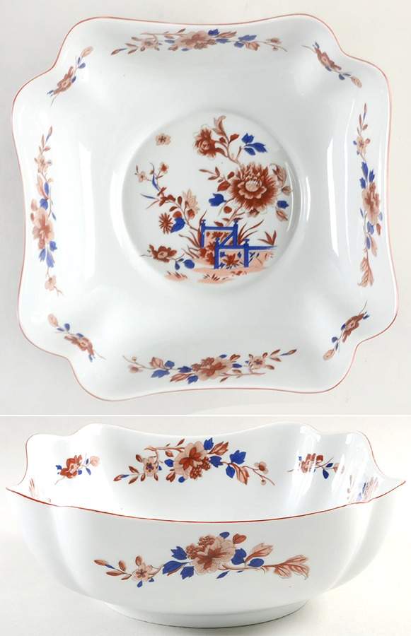 Amor'e Peony 9" Square Vegetable Bowl by Mottahedeh-1