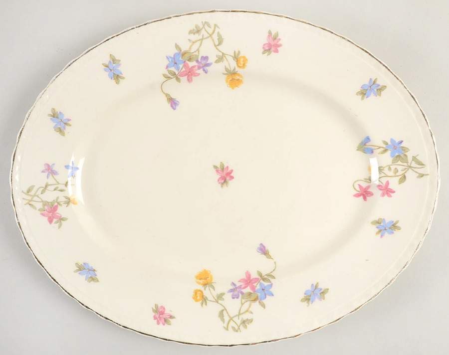Trouville 11" Oval Serving Platter by Myott Staffordshire-1
