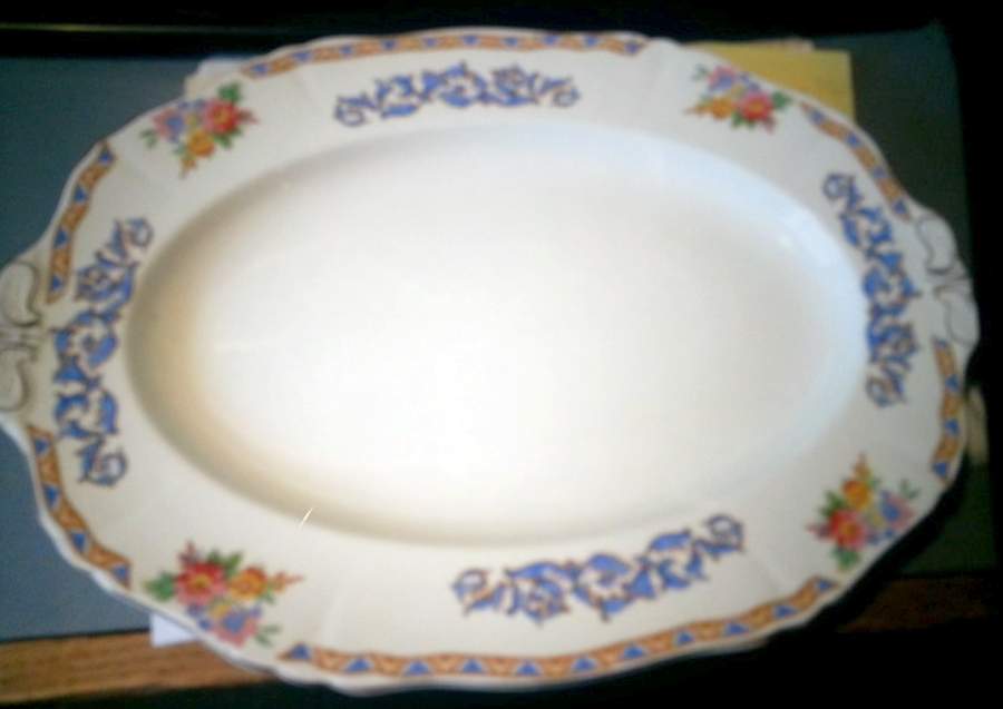 Belvoa 14" Oval Serving Platter by Alfred Meakin-1