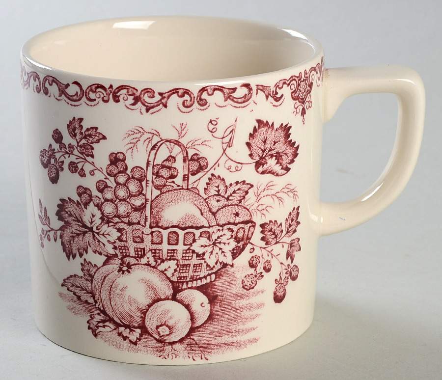 Fruit Basket Red Mug by Mason's-1
