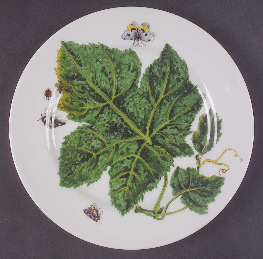 The Exotic Plant Salad Plate by Mottahedeh-1