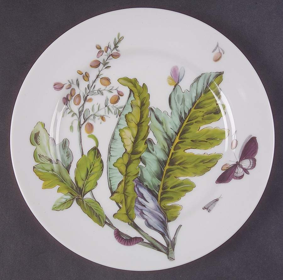 The Exotic Plant Salad Plate by Mottahedeh-1