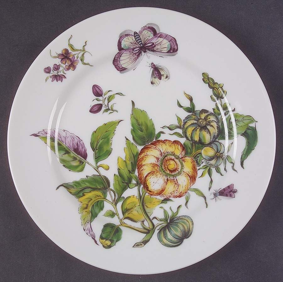 The Exotic Plant Salad Plate by Mottahedeh-1