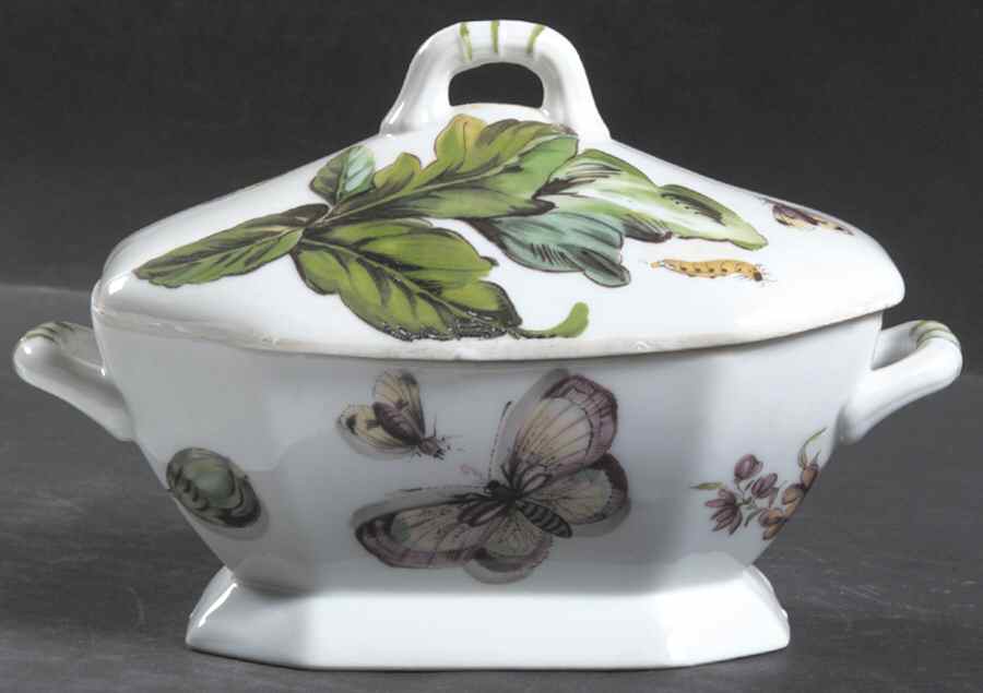The Exotic Plant Sauce Boat & Lid by Mottahedeh-1