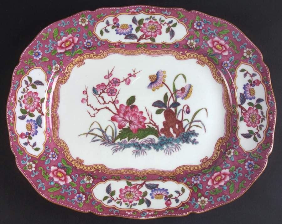 B488 14" Oval Serving Platter by Minton-1