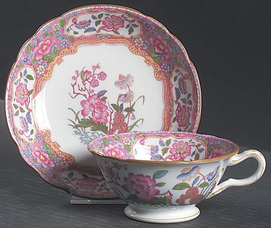 B488 Footed Cup & Saucer Set by Minton-1