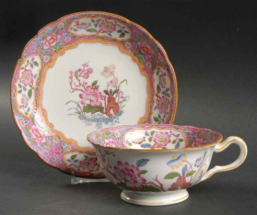 B488 Oversized Cup & Saucer Set by Minton-1