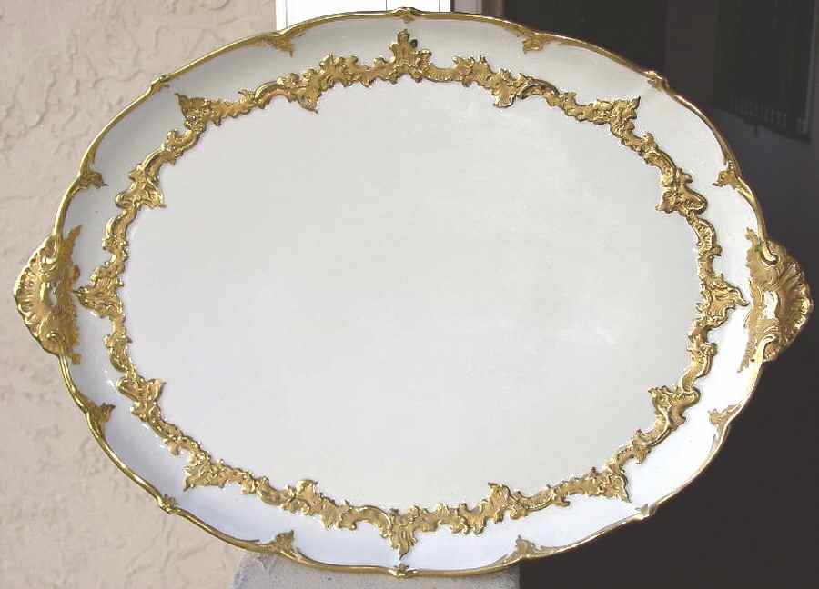 999979 17" Oval Serving Platter by Meissen (Germany)-1