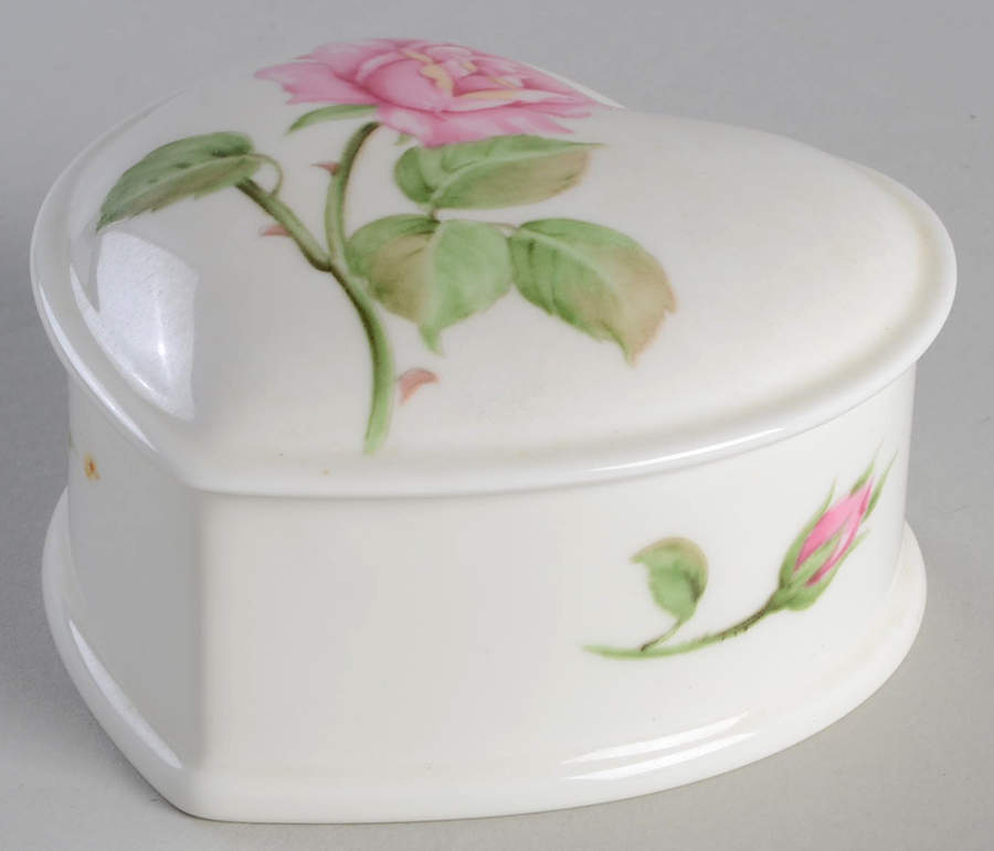 June Rose Heart Shape Box & Lid by Mikasa-1