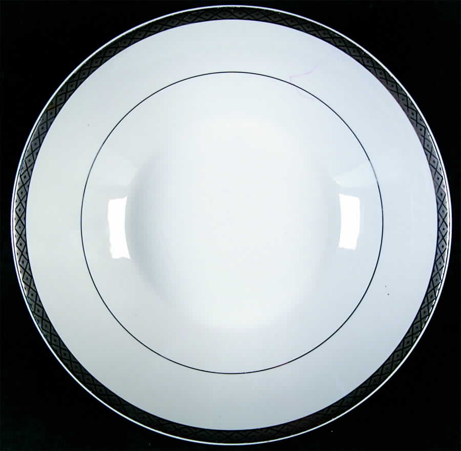 Silver Scroll 9" Round Vegetable Bowl by Mikasa-1