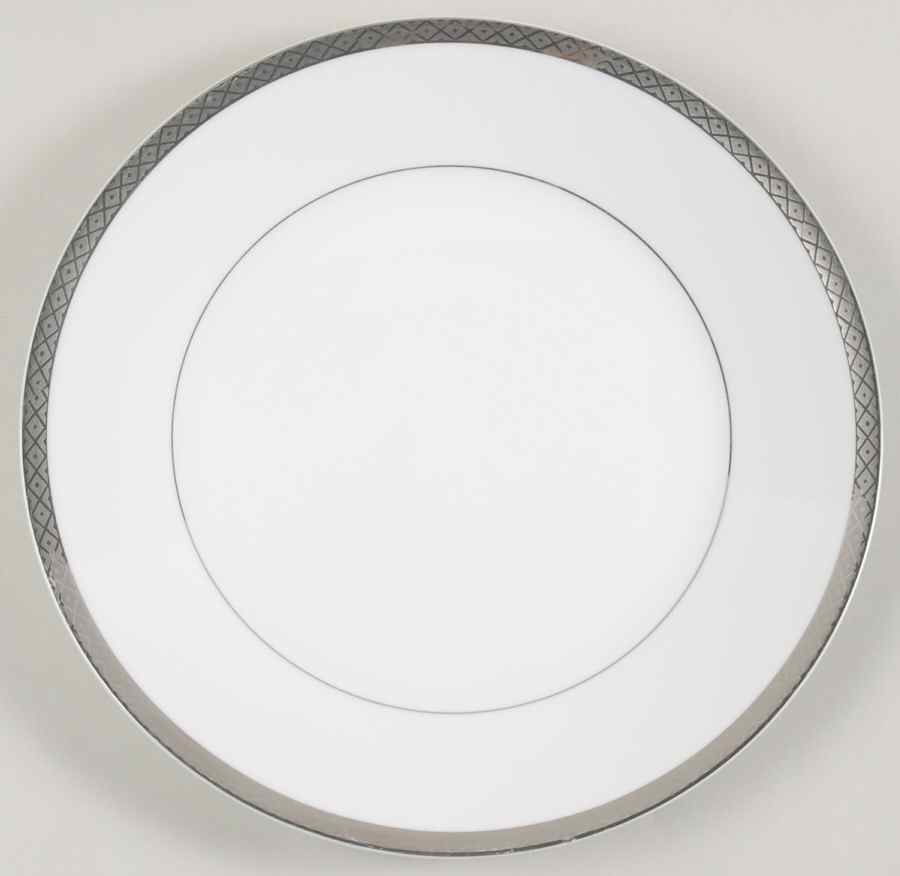 Silver Scroll Dinner Plate by Mikasa-1