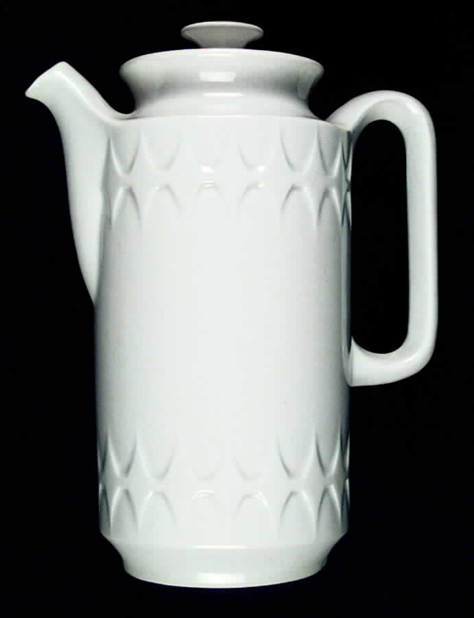 Sculptura Coffee Pot & Lid by T J & J Mayer (England)-1
