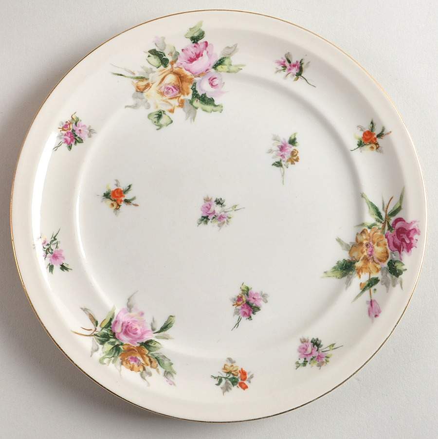 Garden Rose Salad Plate by Meito-1