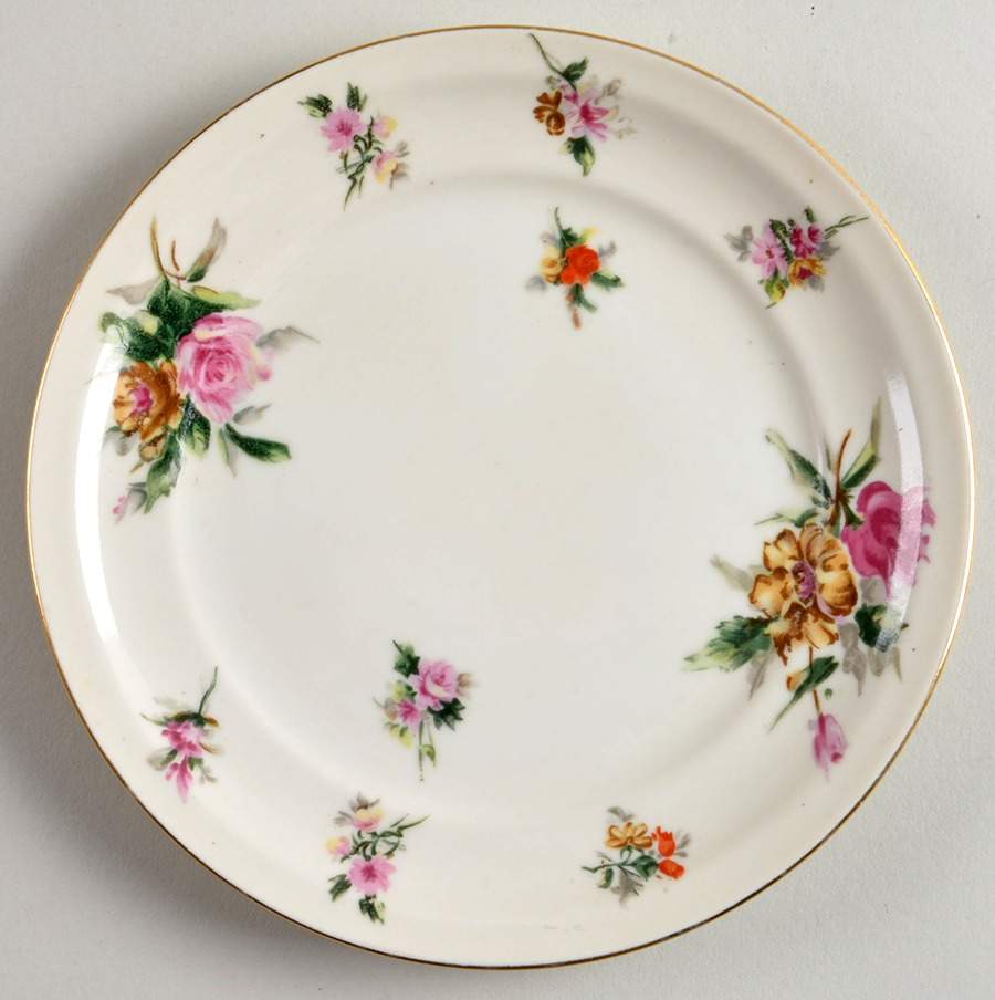 Garden Rose Bread & Butter Plate by Meito-1
