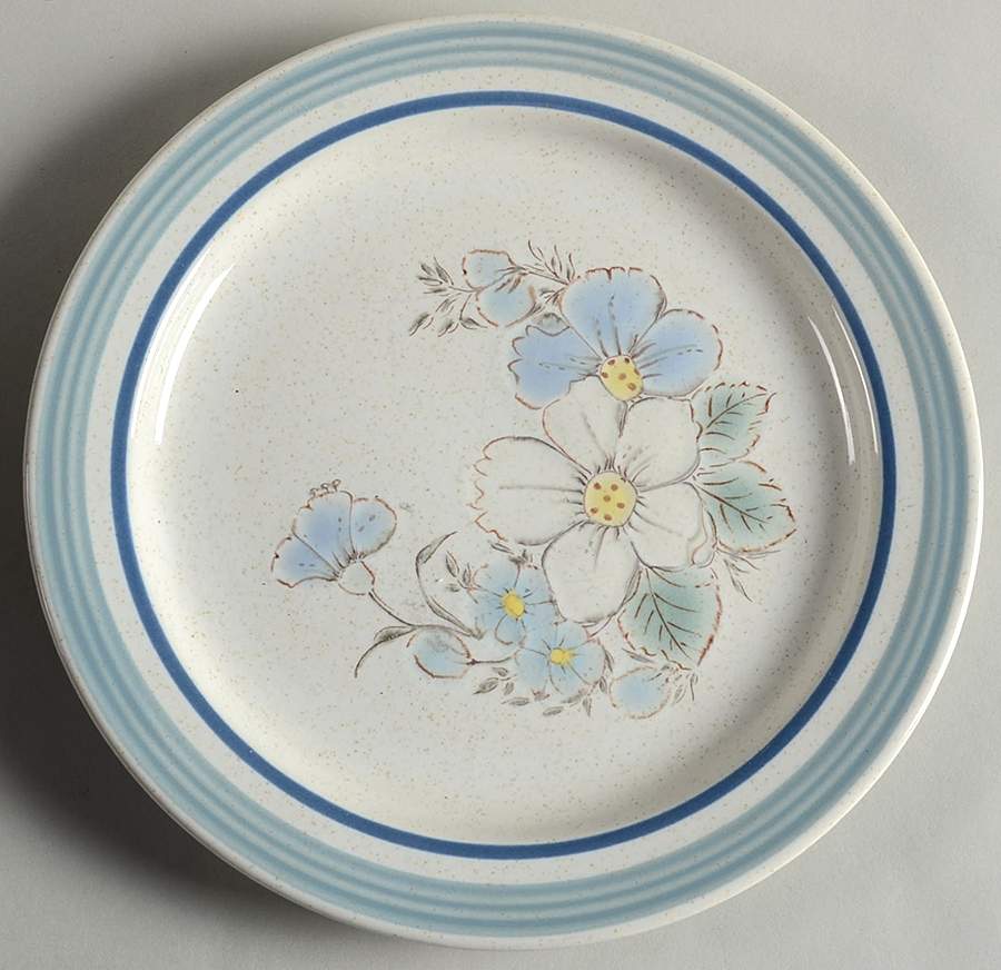 Blue Whisper Salad Plate by Mount Clemens-1