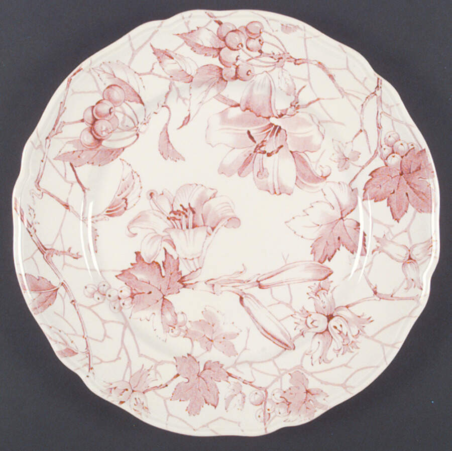 Bourbon Lily Dinner Plate by Alfred Meakin-1