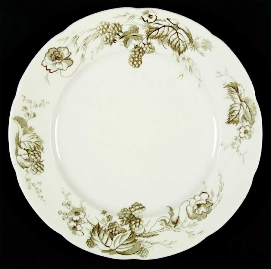 Bramble Green Dinner Plate by Alfred Meakin-1