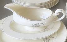 1473 Gravy Boat & Underplate/Relish by Myott Staffordshire-1