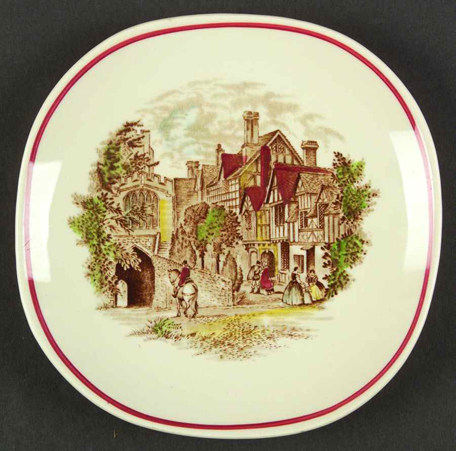 Romantic England Bread & Butter Plate by J & G Meakin-1