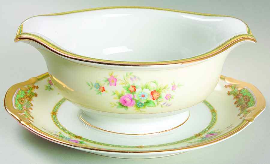 MEI487 Gravy Boat with Attached Underplate by Meito-1