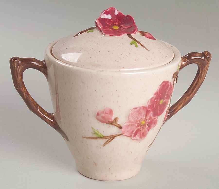 Peachtree Sugar Bowl & Lid by Montgomery Ward-1